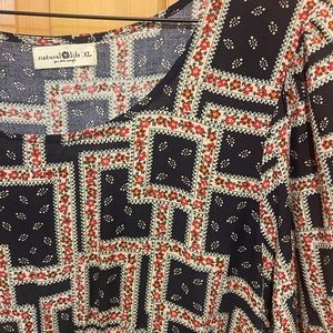 Natural Life  “give.love.laugh” live comfortably in this easy going dress.